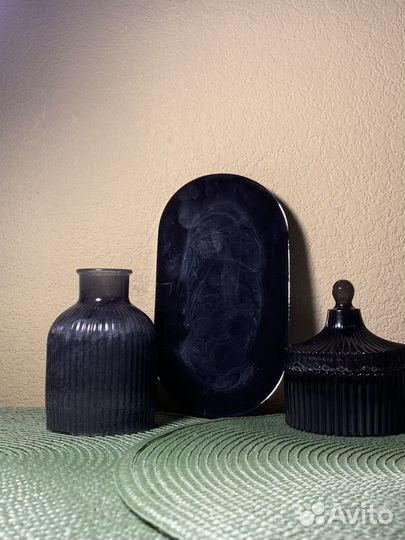 Набор ваза и шкатулка из эпоксидной смолы