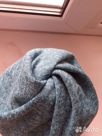 Комплект шапка и снуд демисезонный,трикотаж,р.своб