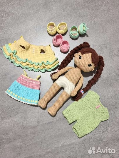 Кукла вязаная ручная работа