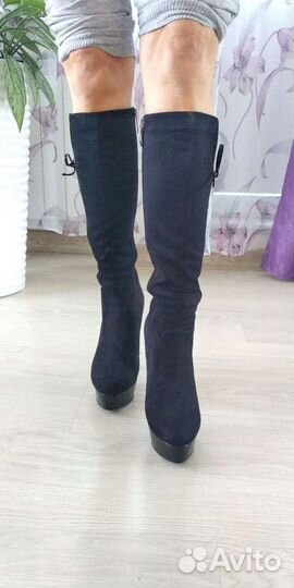 Сапоги на каблуке