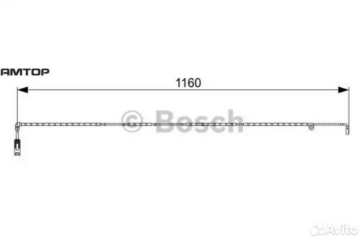 Bosch 1987473055 Датчик износа торм.колодок 198747