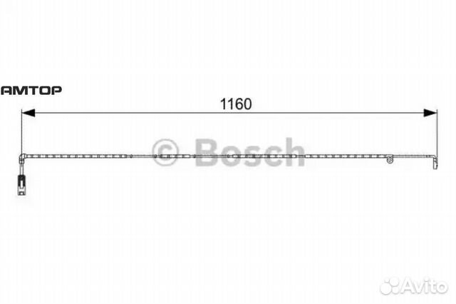 Bosch 1987473055 Датчик износа торм.колодок 198747