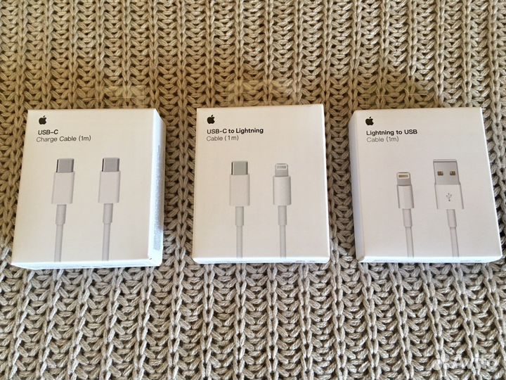 Оригинальный кабель на айфон lightning type-c usb