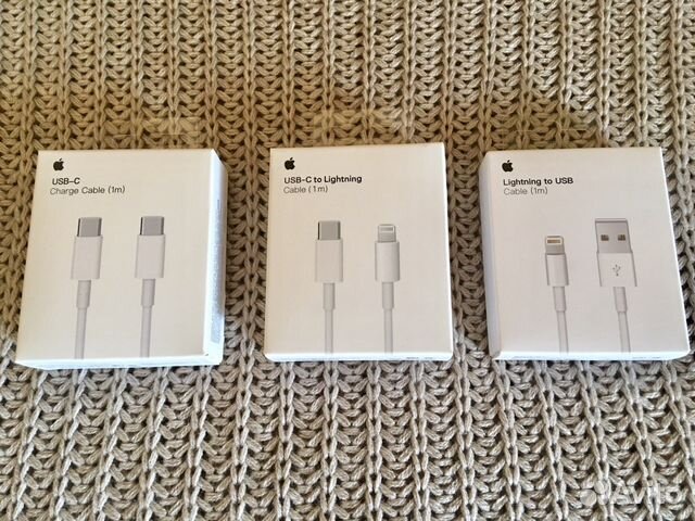Оригинальный кабель на айфон lightning type-c usb