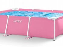 Бассейн Intex Pink Frame Pool 220х150х60 см