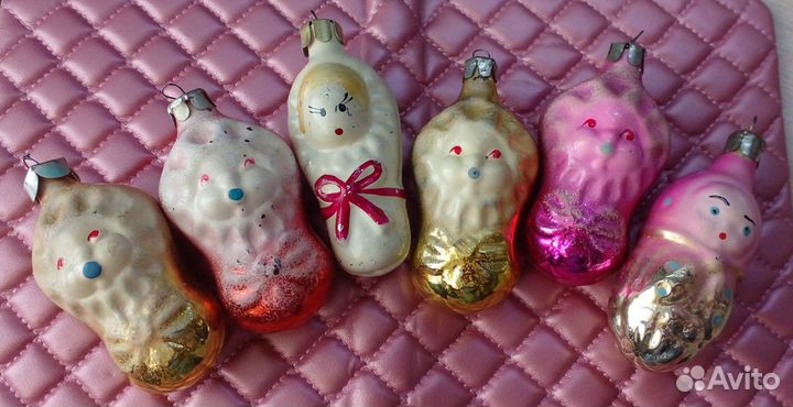 Елочные игрушки СССР Лялечки