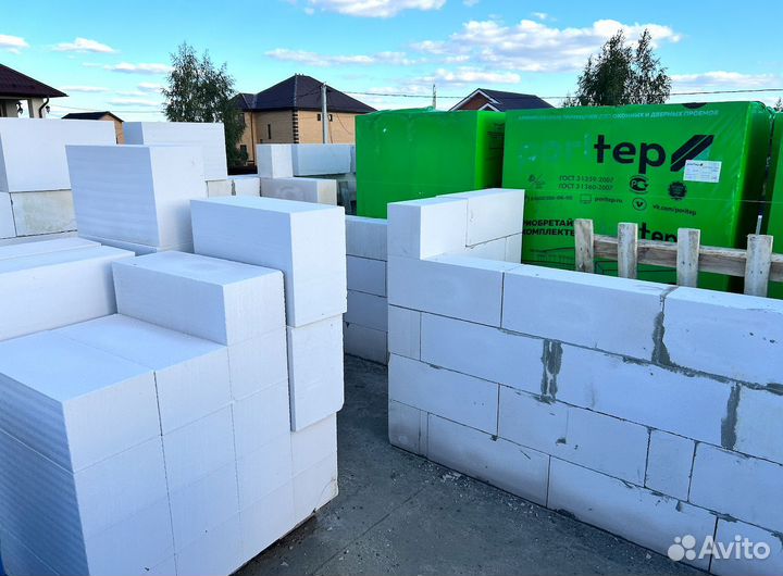 Пеноблоки Газоблоки Поритеп