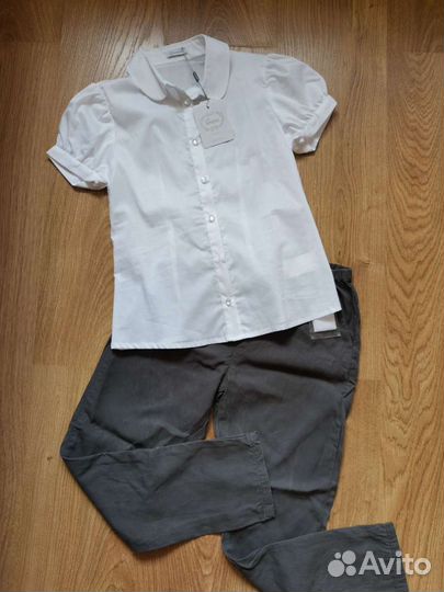 Школьная блузка брюки 140