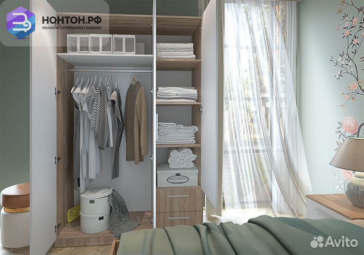 Спальня Илга №1 дуб сонома / белый