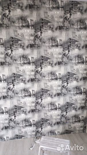 Услуги поклейка обоев,фрески и фотообоев