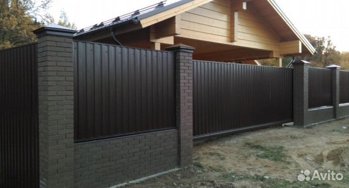 Забор из профнастила