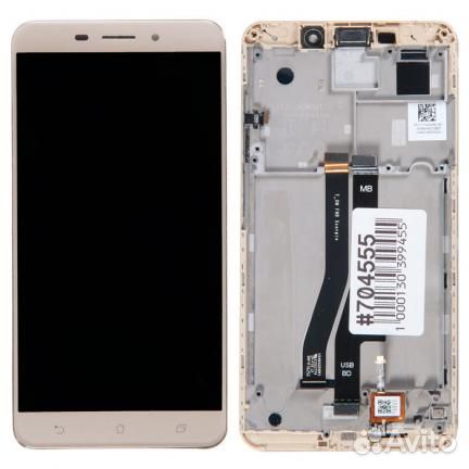 Дисплей в сборе с тачскрином и рамкой крепления дл