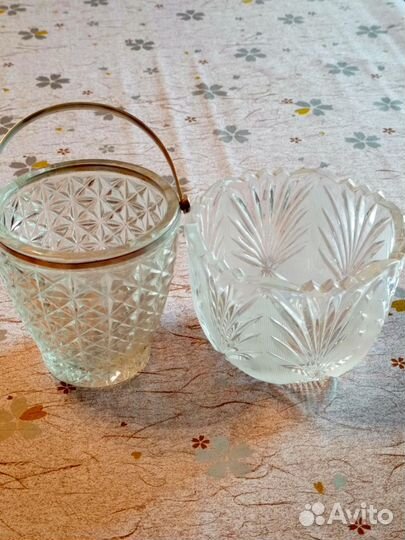 Хрустальная конфетница СССР