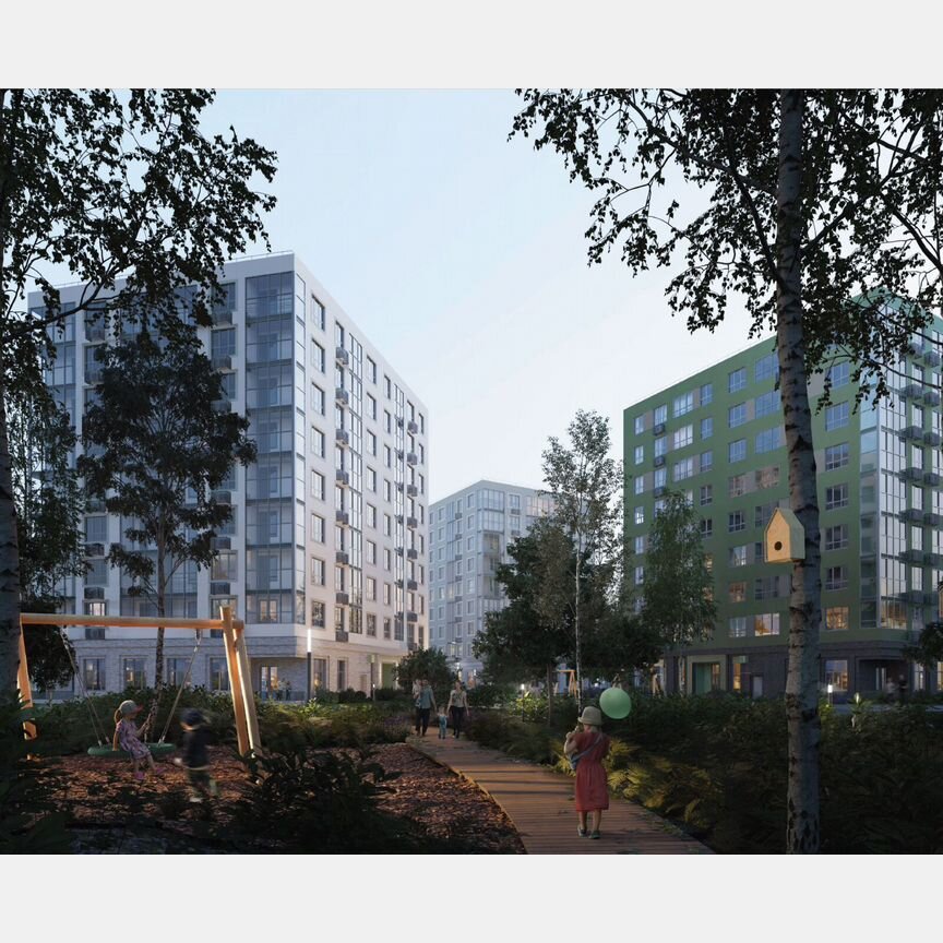 2-к. квартира, 64,3 м², 6/12 эт.