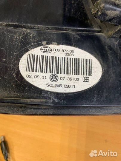 Фонарь задний правый Volkswagen Golf 6 хэтчбек