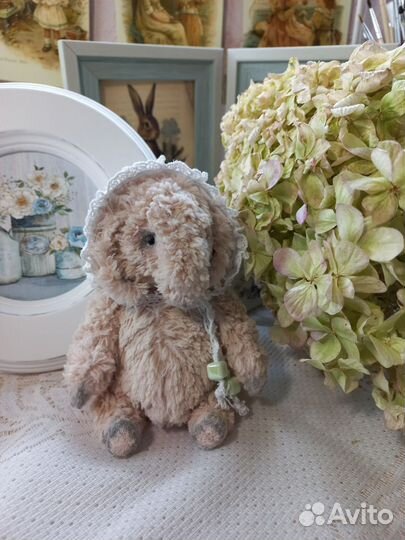 Мишка тедди (розовый слон)ручной работы