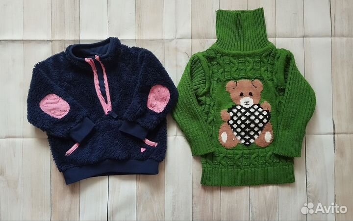 Пакет тёплых вещей на девочку 86