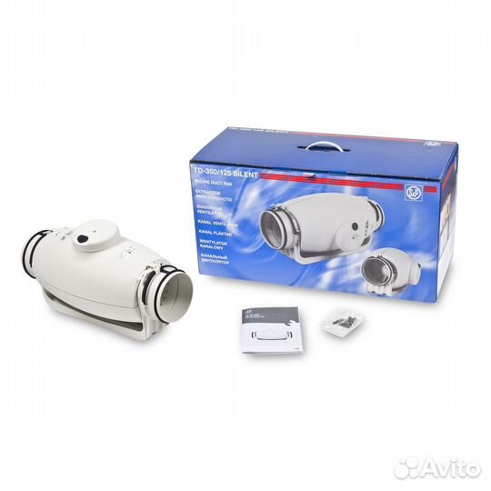 Канальный вентилятор тихий Soler Palau 350м3/125мм