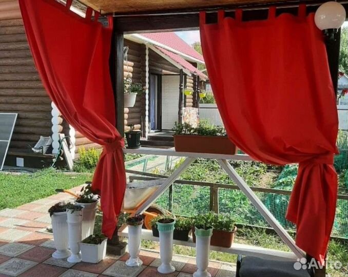 Уличные шторы для беседки веранды