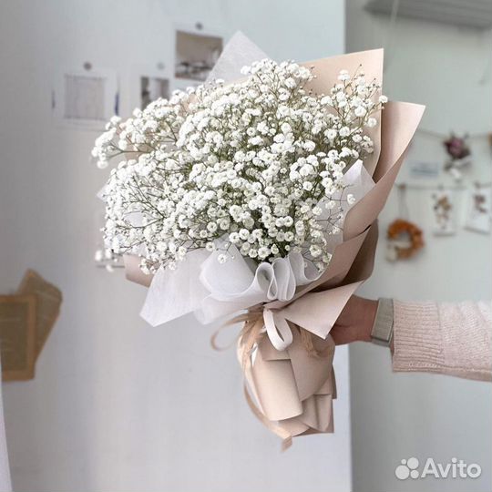 Букетики из Гипсофилы (доставка цветов)