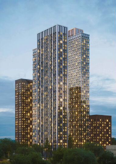 Квартира-студия, 25,4 м², 4/52 эт.