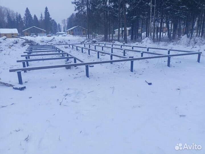 Установка винтовых свай под ключ