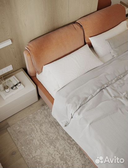 Кровать с 2-мя накидными подушками Jasmine