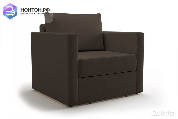 Кресло выкатное Берг коричневое