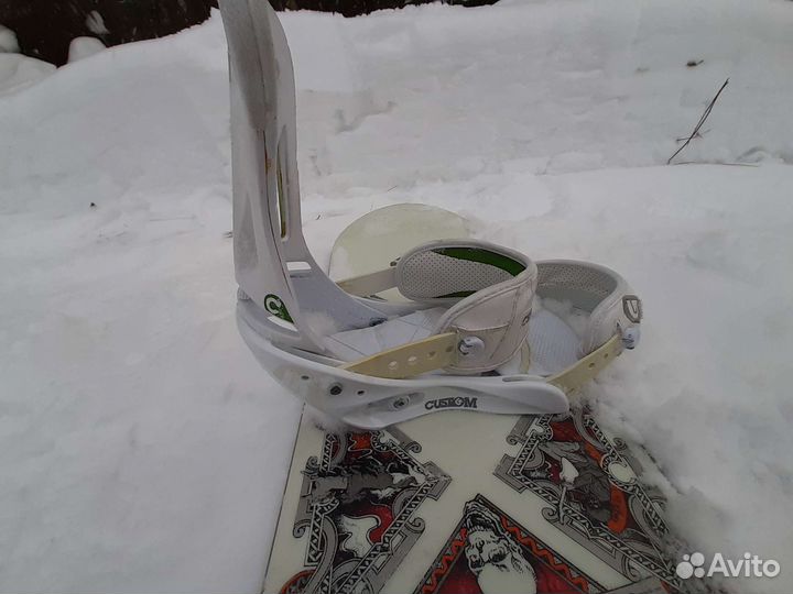 Сноуборд Burton + крепление Burton custom