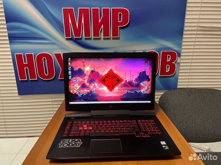 Игровой ноутбук HP Omen 17 / i7 / gtx 1050