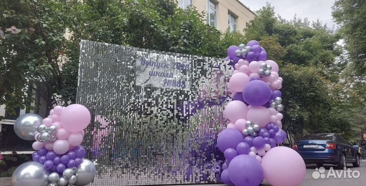 Фотозона из паеток в аренду