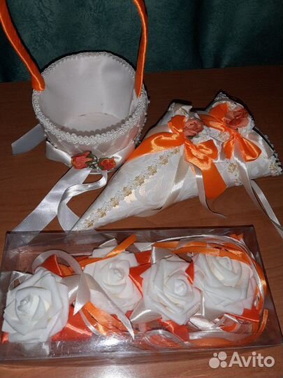 Аксессуары для оранжевой свадьбы