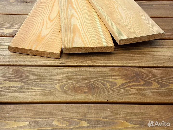 Планкен прямой из лиственницы 20х90х2 Прима