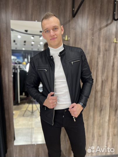 Кожаная куртка мужская