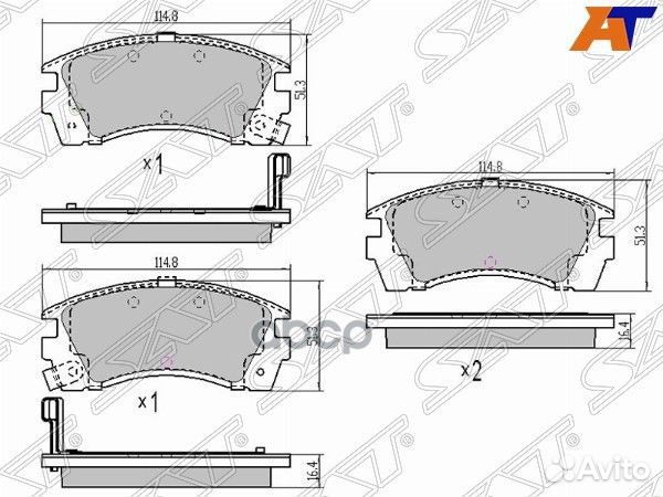 Колодки тормозные перед nissan sunny N14 90-94