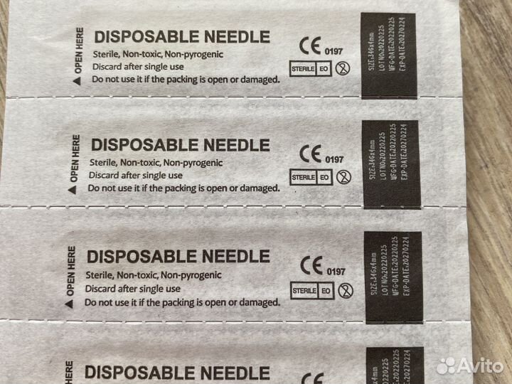 Иглы для микроиньекций 34G*4