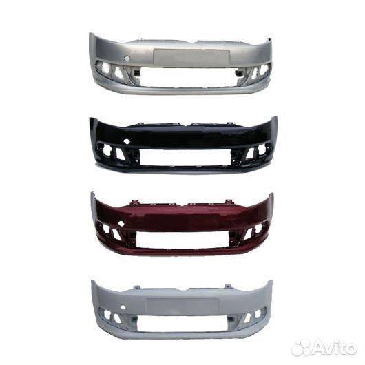 Бампер передний Белый Volkswagen Polo 5 2015