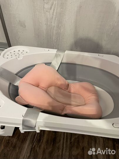 Детская ванночка складная с горкой и гамаком