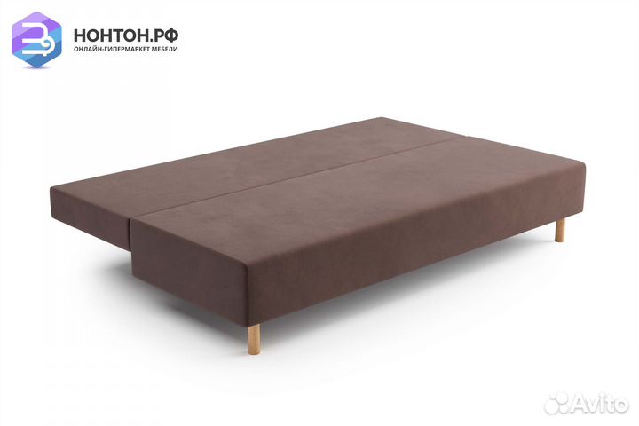 Диван еврокнижка Сайле коричневый