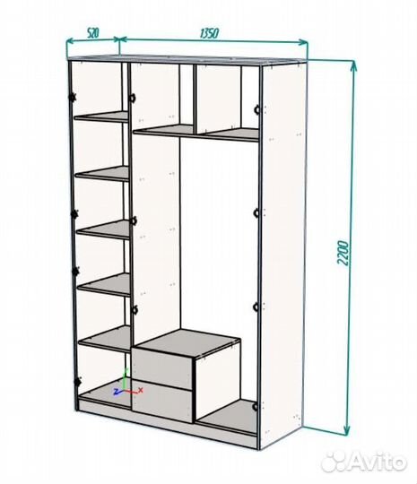 Шкаф IKEA новый