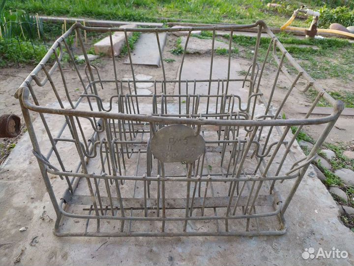 Ящик оцинкованный для бутылок СССР