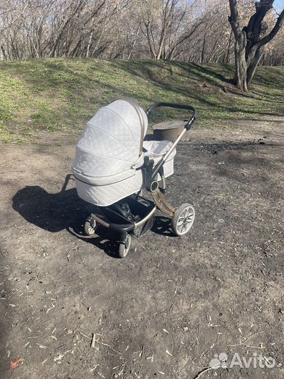 Коляска 2 в 1 эко кожа