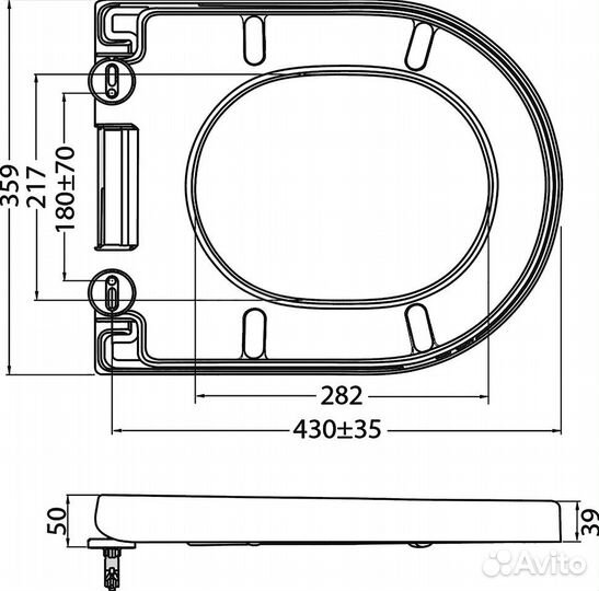 Унитаз подвесной BelBagno Amanda BB051CHR