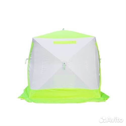 Палатка Медведь куб 3 утепленная премиум 2-входа