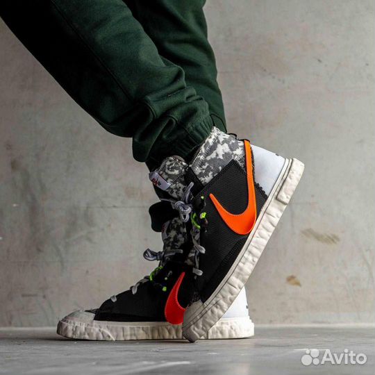 Кроссовки Nike Blazer Mid x Readymade Black Camo