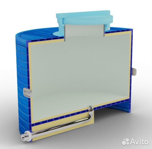 Емкость-термос для перевозки молока 500л