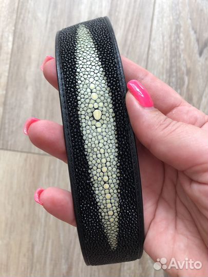 Ремень мужской из кожи ската