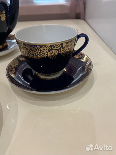 Сервиз СССР лфз кобальт. Остатки