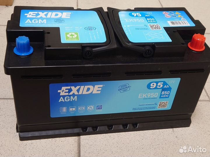 Аккумулятор exide 95 agm ek950