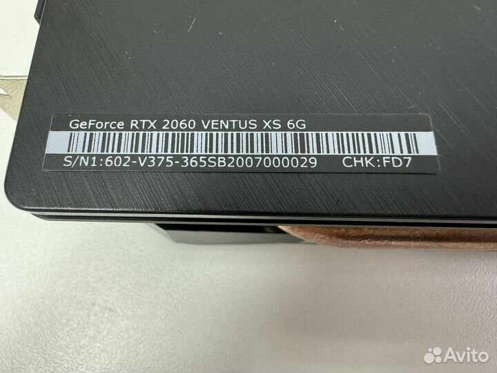 Видеокарта MSI ventus RTX 2060 6gb